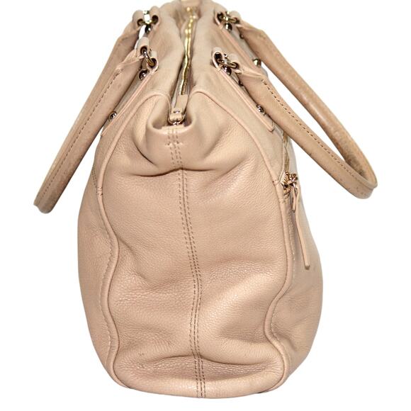Kate Spade NY Beige Pebbled Leather Tote Satchel - Picture 6 of 12